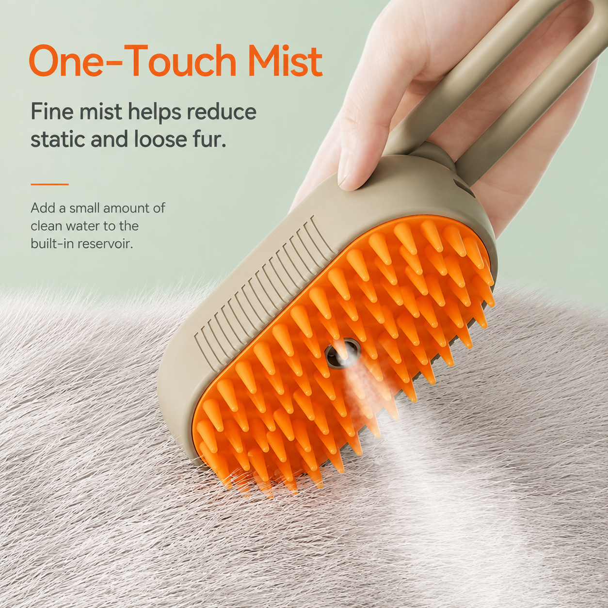 Ginavelo 3-in-1 Mist Grooming Brush